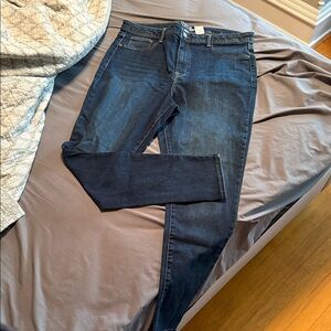 Time and Tru High Rise Jegging in Dark Blue